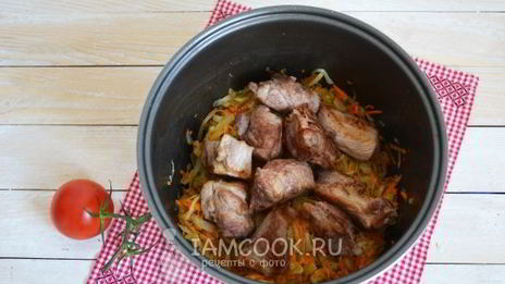 рагу овощное с мясом в мультиварке