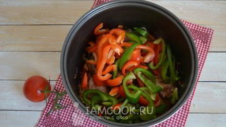 рагу овощное с мясом в мультиварке