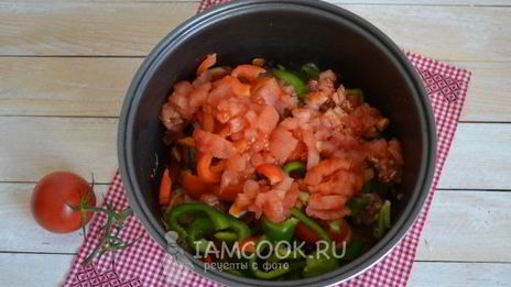 рагу овощное с мясом в мультиварке