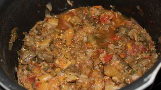 Рагу овощное с зеленью