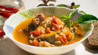 Рагу с баклажанами итальяно