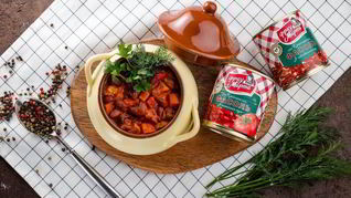 Рагу с курицей и красной фасолью