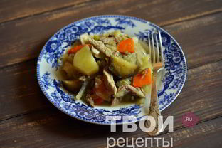 Рагу с мясом в мультиварке