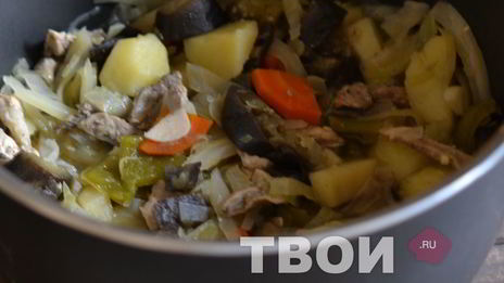 рагу с мясом в мультиварке