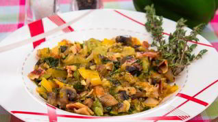 Рагу с овощами и грибами