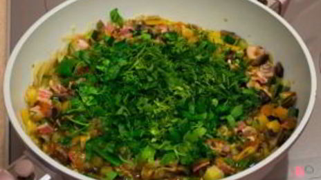 рагу с овощами и грибами