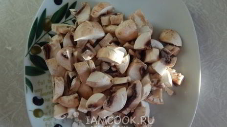 решти из картофеля с грибным рагу