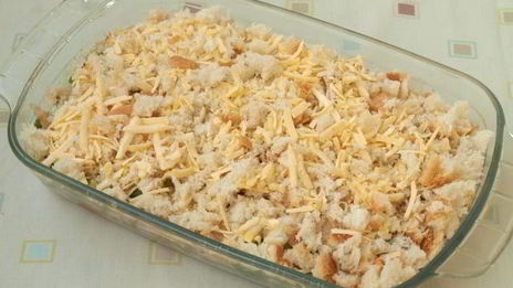 запеченное рагу из фасоли с шампиньонами