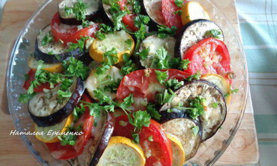 Рецепт рататуй из запеченных овощей