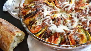 Рататуй с моцареллой