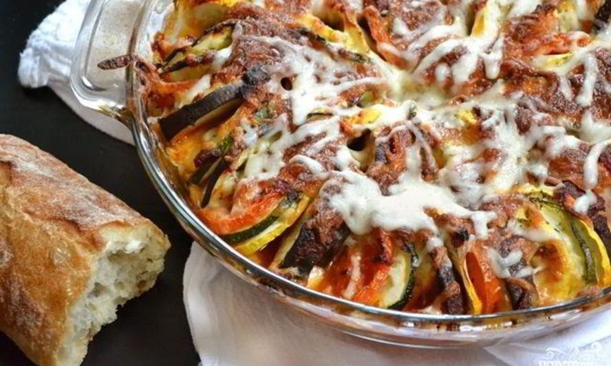 Рецепт рататуй с моцареллой