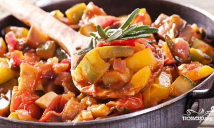 Рецепт рататуя с мясома и картошкого