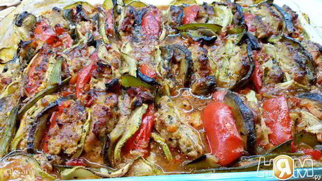 рататуй с мясом