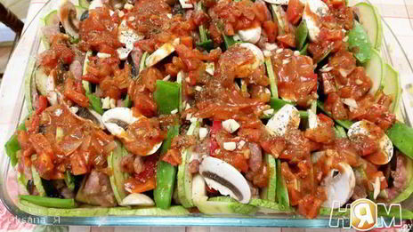 рататуй с мясом