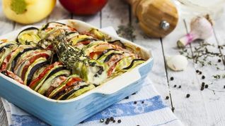 Рататуй с сыром в духовке