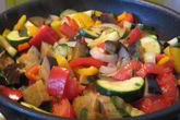 Рататуй с цукини и баклажаном