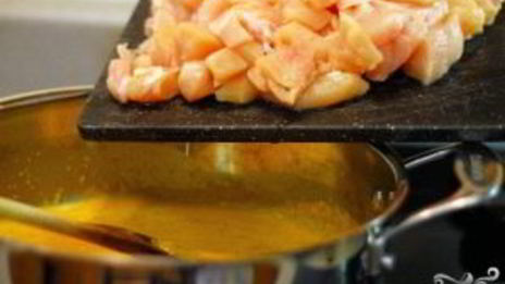 рисовая лапша с курицей по-азиатски