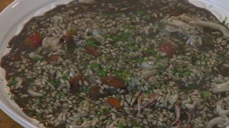 черное ризотто