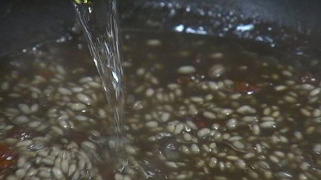 черное ризотто