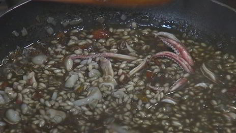 черное ризотто