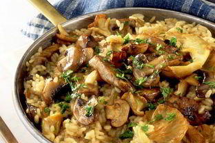 Грибное ризотто в мультиварке