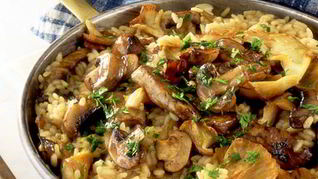 Грибное ризотто в мультиварке