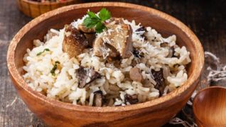 Итальянское ризотто с белыми грибами