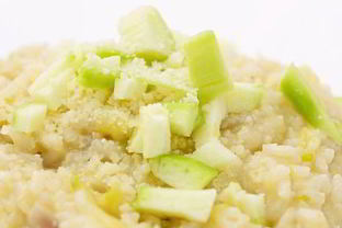 Овощное ризотто с сыром камамбер