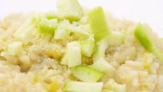 Овощное ризотто с сыром камамбер