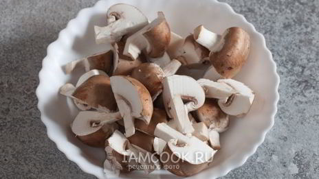 постное ризотто со спаржей и шампиньонами