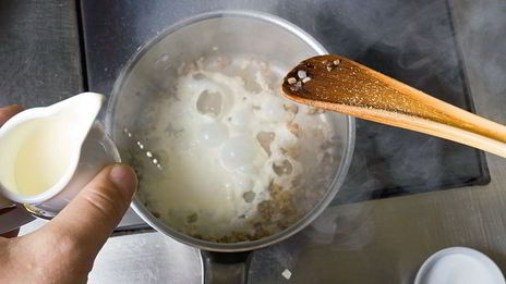 ризотто по-корсикански с морским чертом