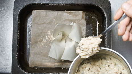 ризотто по-корсикански с морским чертом