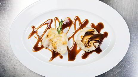 ризотто по-корсикански с морским чертом