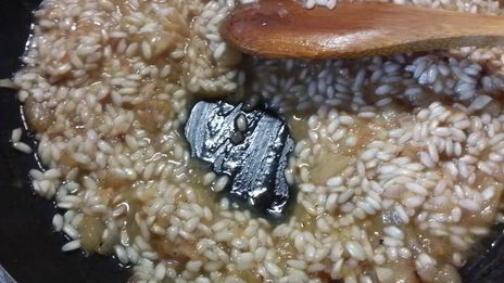 ризотто с баклажаном и лимоном