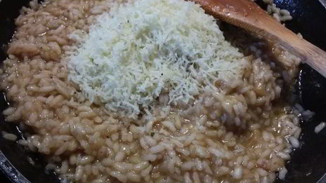 ризотто с баклажаном и лимоном