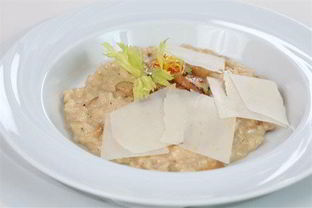 Ризотто с белыми грибами и пармезаном