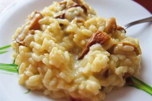 Ризотто с белыми грибами и сливками