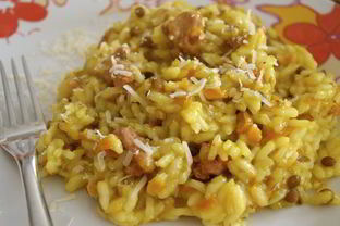 Ризотто с чечевицей