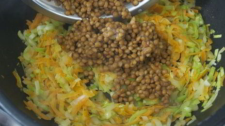 ризотто с чечевицей