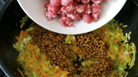 ризотто с чечевицей