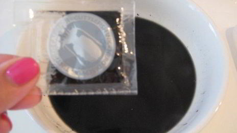 ризотто с чернилами каракатицы и креветками