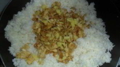 ризотто с горошком и кукурузой