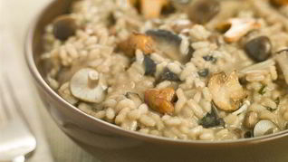 Ризотто с грибами и пармезаном