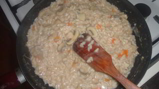 Ризотто с грибами и розмарином