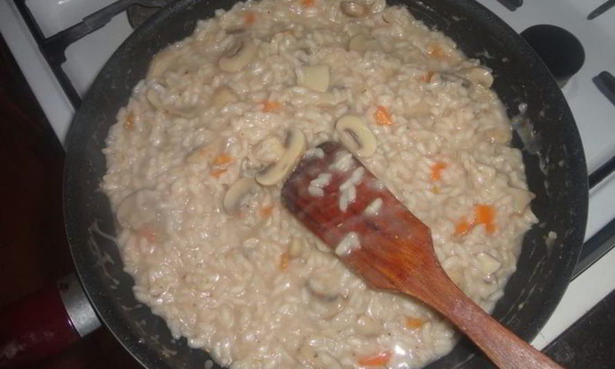 Рецепт ризотто с грибами и розмарином