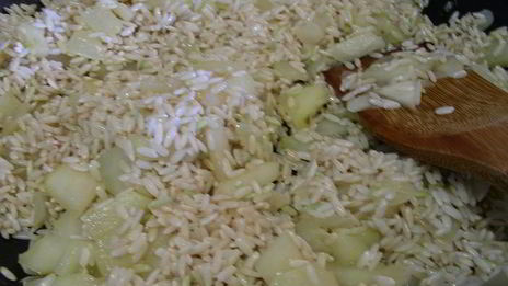 ризотто с грушей и шампанским