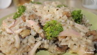 Ризотто с кальмарами