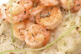 Ризотто с креветками и белым вином