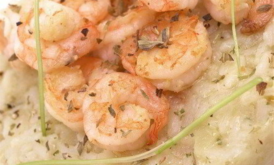 Рецепт ризотто с креветками и белым вином