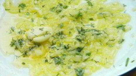 ризотто с креветками и сливками